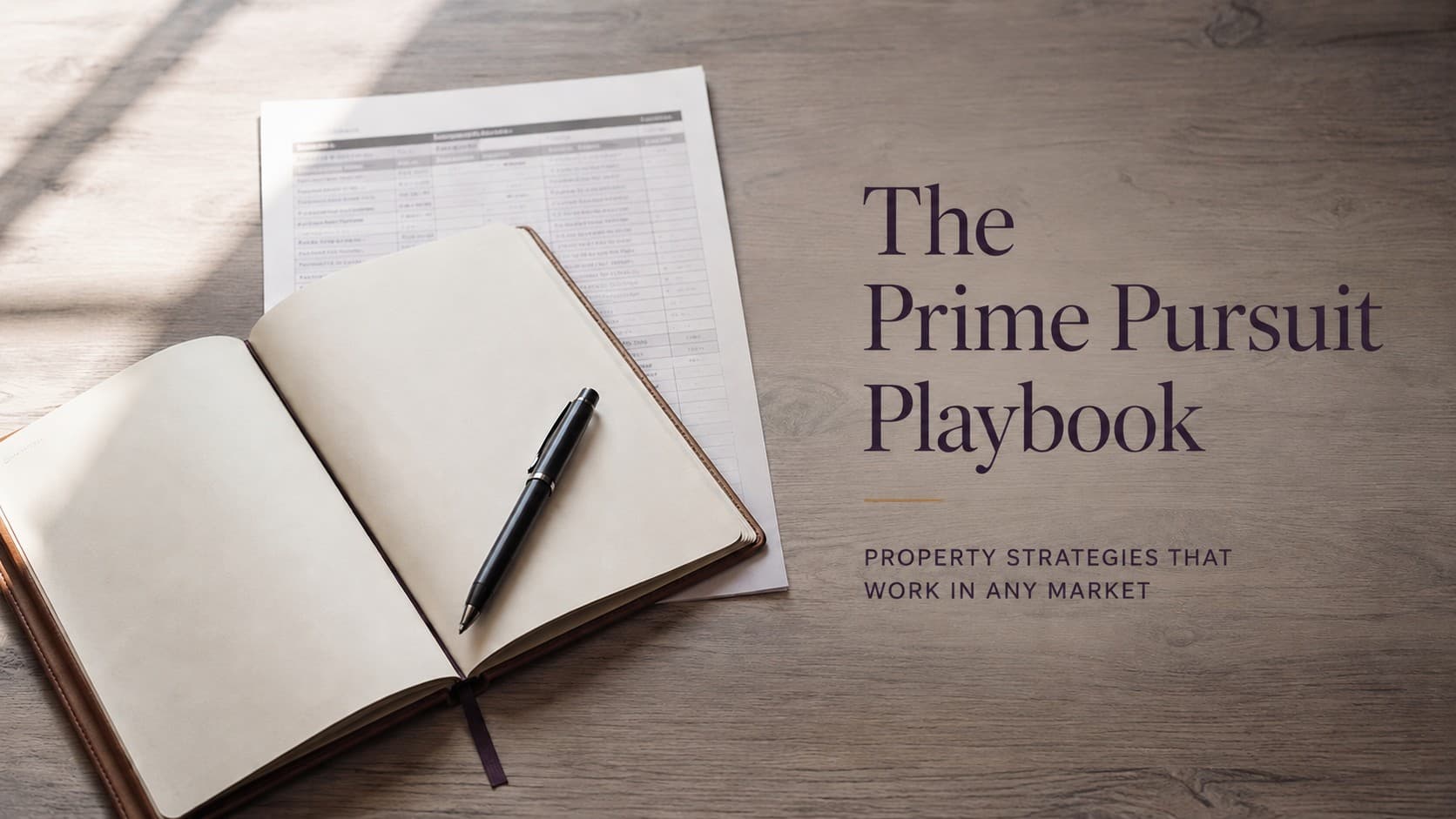 Our Future-Proof Property Strategy - The Prime Pursuit Playbook