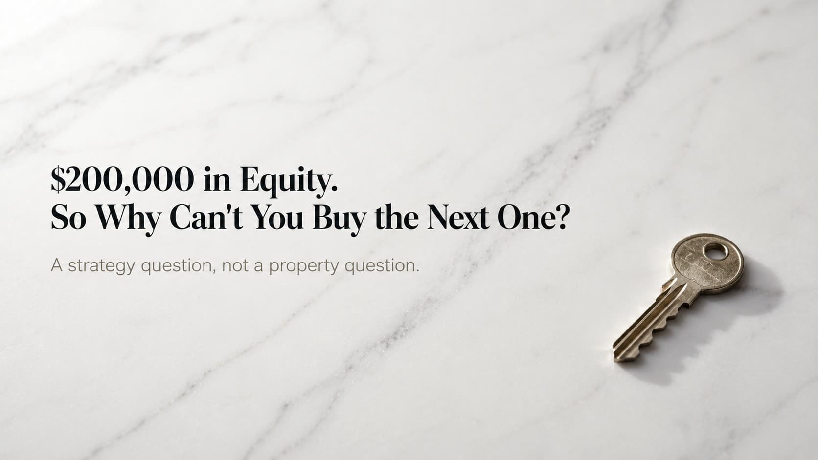 Your $1.2M Sydney Property Could Have $200,000 in Equity. So Why Can't You Buy the Next One?